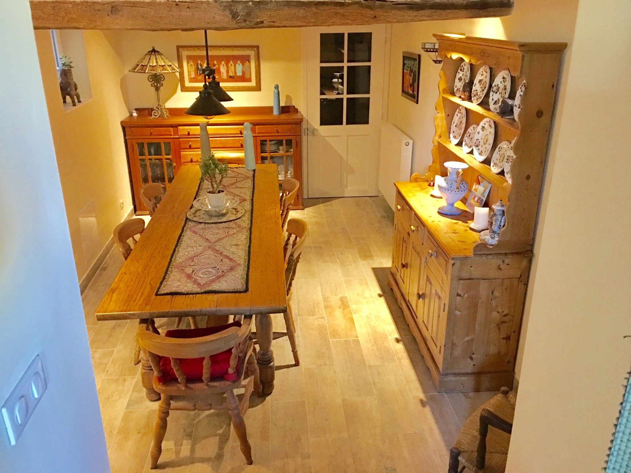 The dining room at Maison Renoux